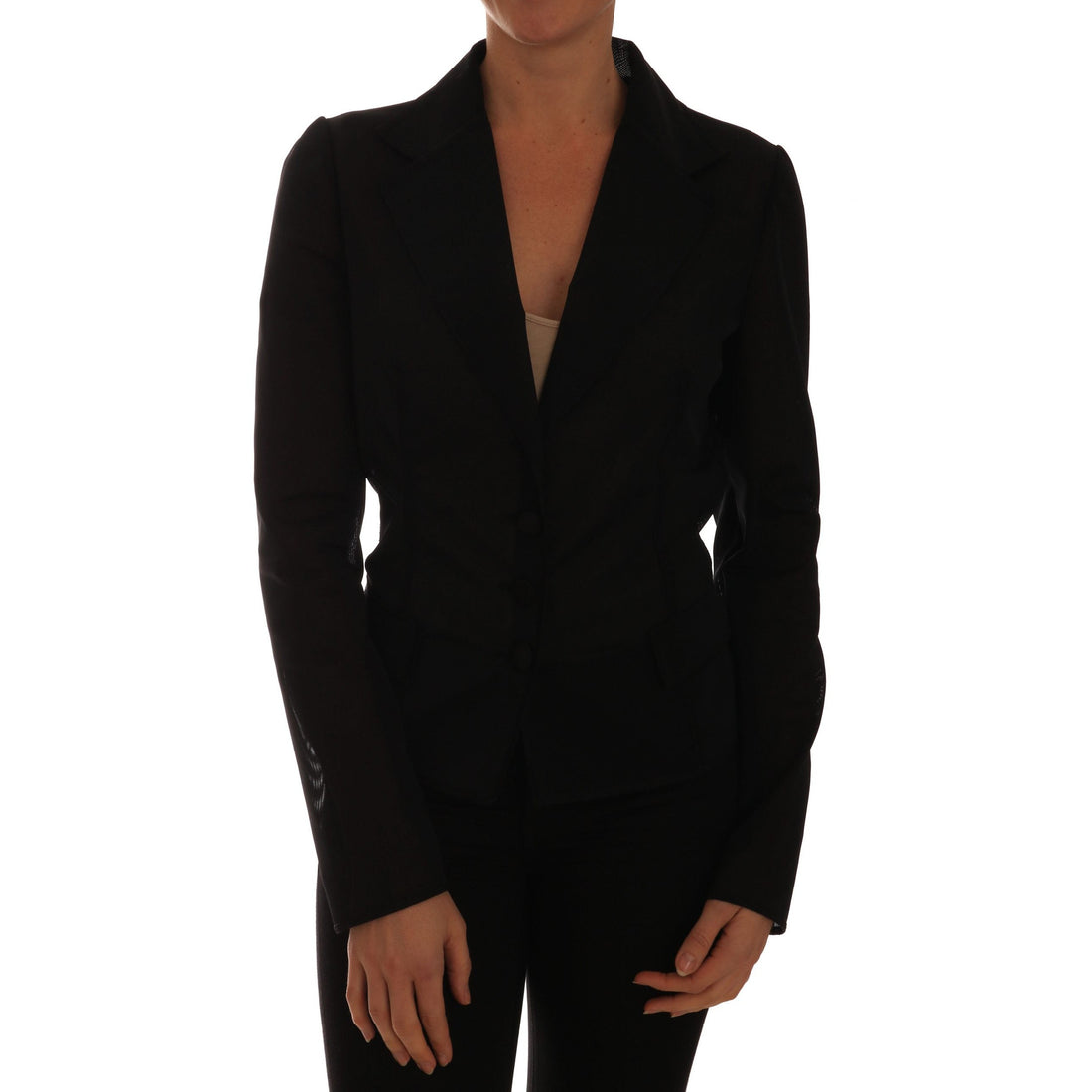 Dolce & Gabbana Semi-Transparent Darkgreen Nylon Blazer