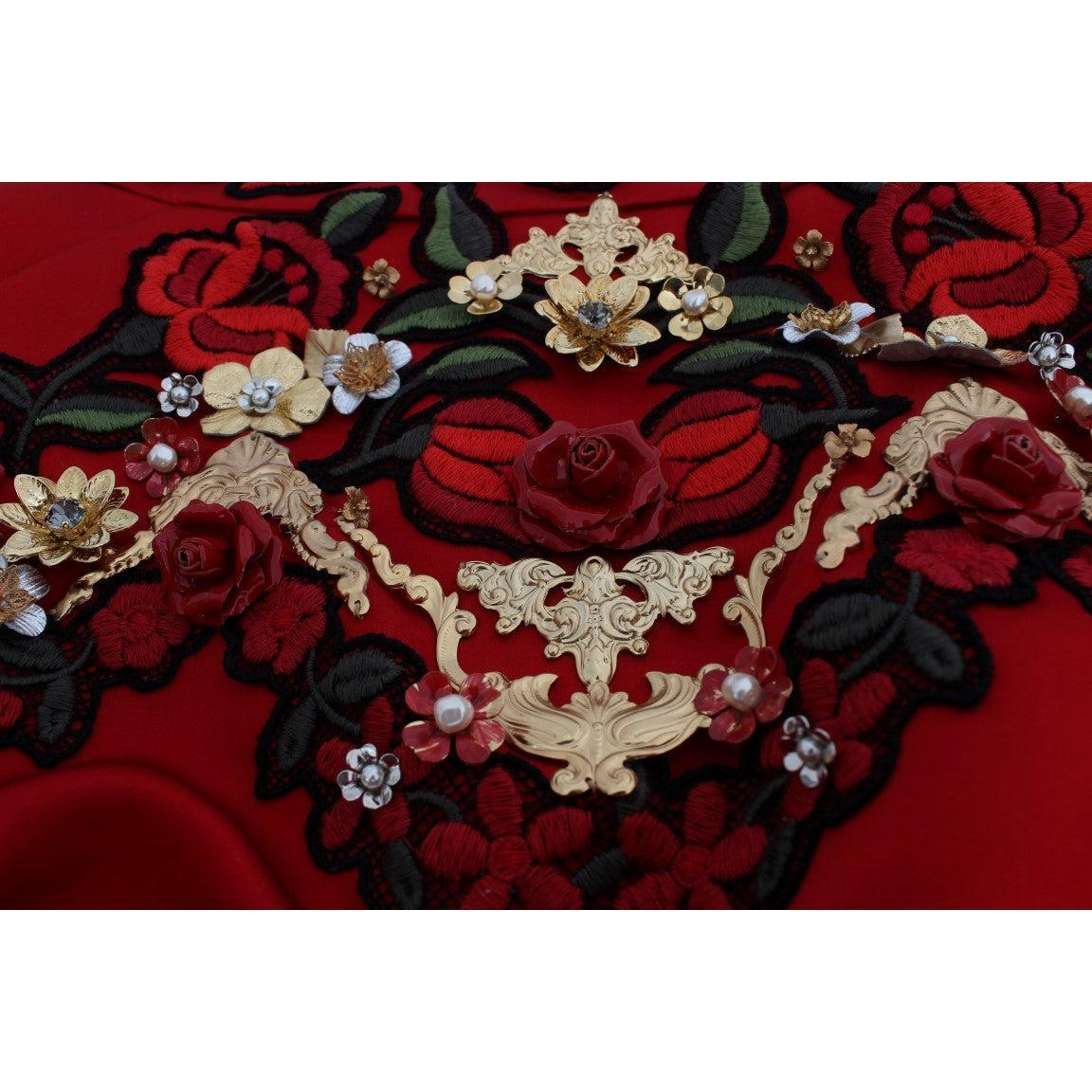 Dolce &amp; Gabbana Enchanted Sicilian Rose Embroidered Mini Shorts
