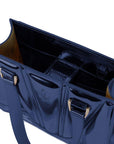 Ferrari Blue Leather Handbag