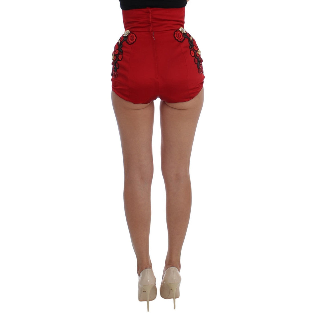 Dolce & Gabbana Enchanted Sicily Embroidered Silk Shorts