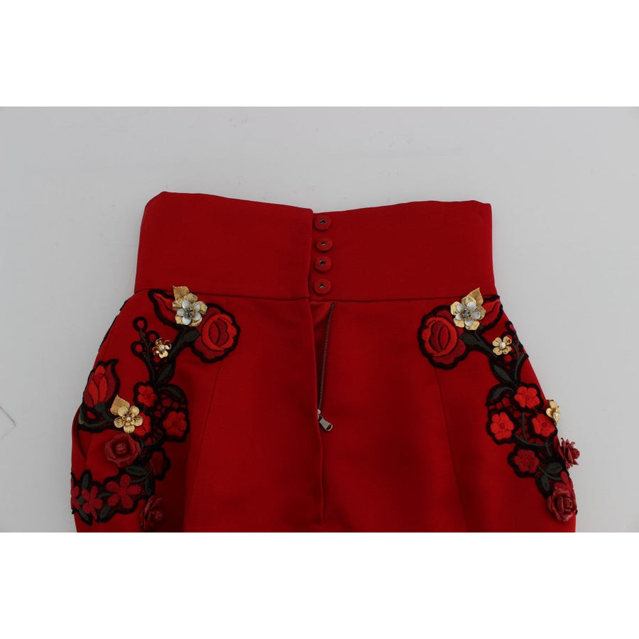 Dolce & Gabbana Enchanted Sicily Embroidered Silk Shorts