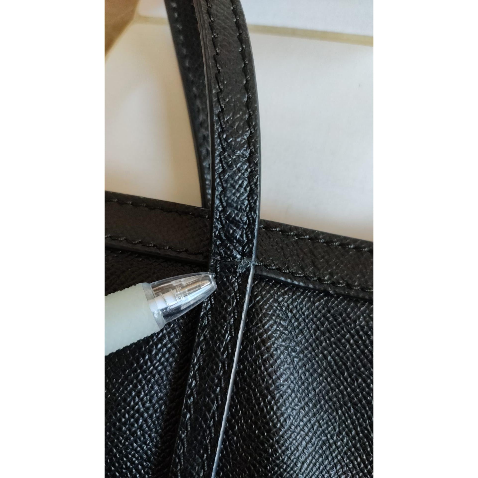 Dolce &amp; Gabbana Black Leather Miss Escape Shopping Tote Bag