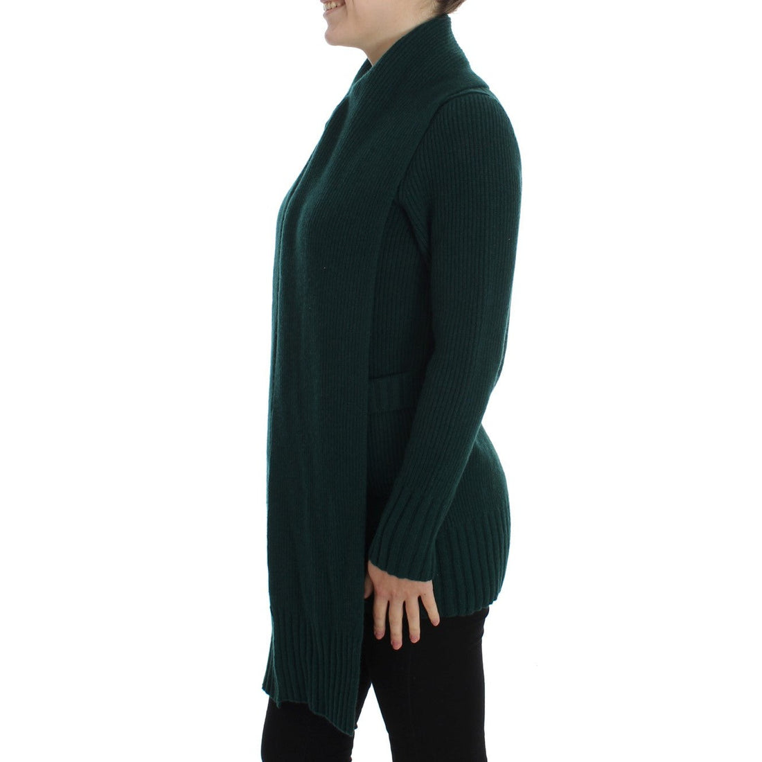 Dolce & Gabbana Elegant Green Cashmere Cardigan Sweater