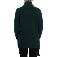 Dolce & Gabbana Elegant Green Cashmere Cardigan Sweater