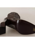 Dolce & Gabbana Brown Exotic Leather Heels High Boots Shoes