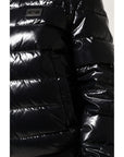 Dolce & Gabbana Black Logo Plaque Full Zip Puffer Jacket