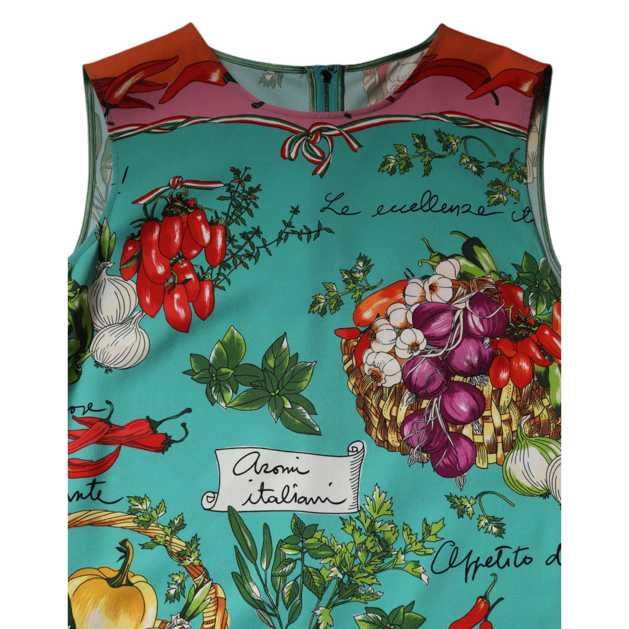 Dolce &amp; Gabbana Multicolor Floral Silk Sleeveless Tank Top