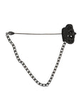 Dolce & Gabbana Silver Tone Brass Crown Chain Women Brooch Lapel Pin