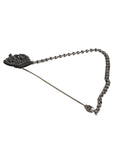 Dolce & Gabbana Silver Tone Brass Crown Chain Women Brooch Lapel Pin