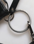 Dolce & Gabbana Black Leather Logo Purse Shoulder Crossbody Bag