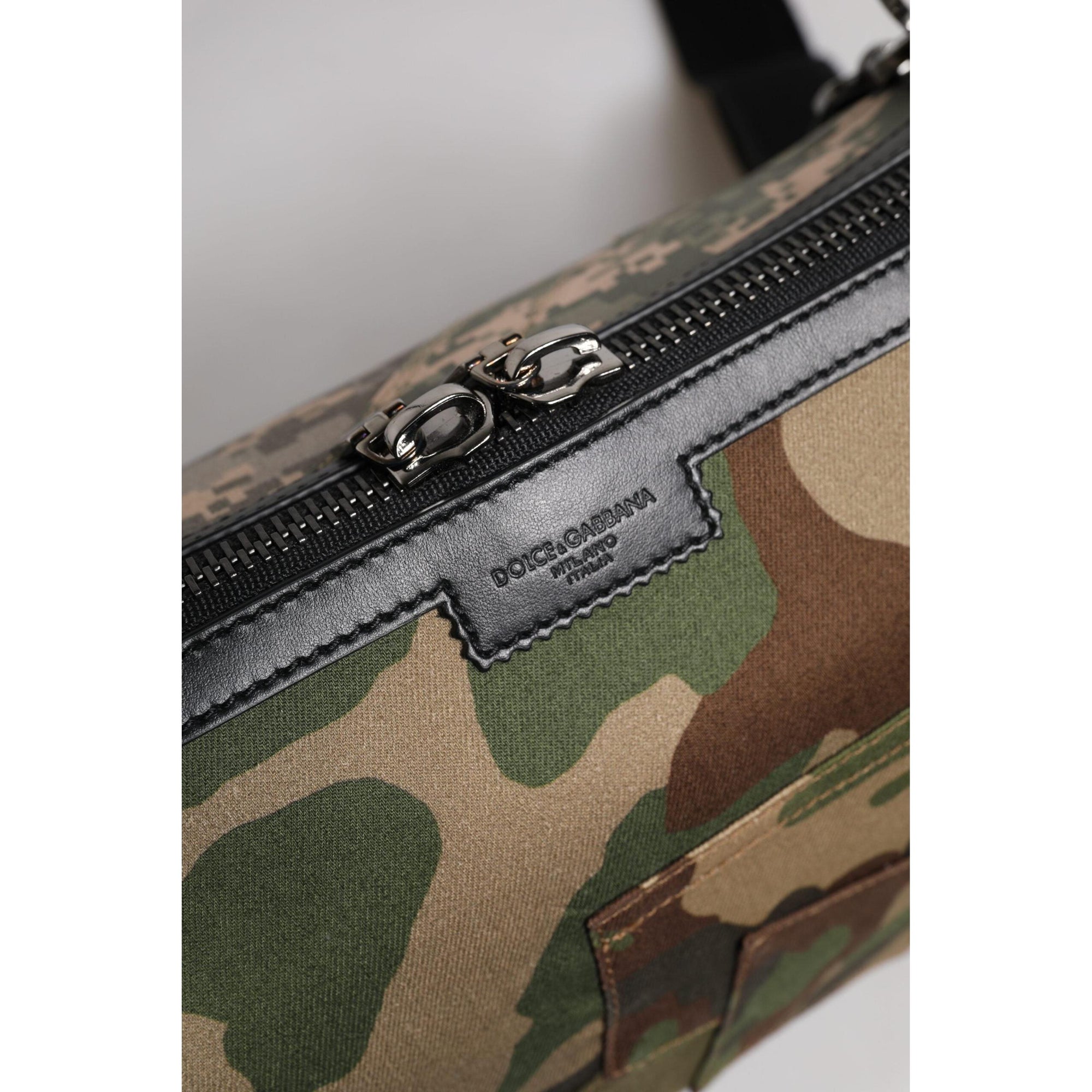 Dolce &amp; Gabbana Multicolor Camouflage Patchwork Crossbody Bag