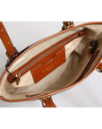 Dolce & Gabbana Brown Leopard Leather Shoulder Strap Tote Bag