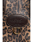 Dolce & Gabbana Brown Leopard Leather Shoulder Strap Tote Bag