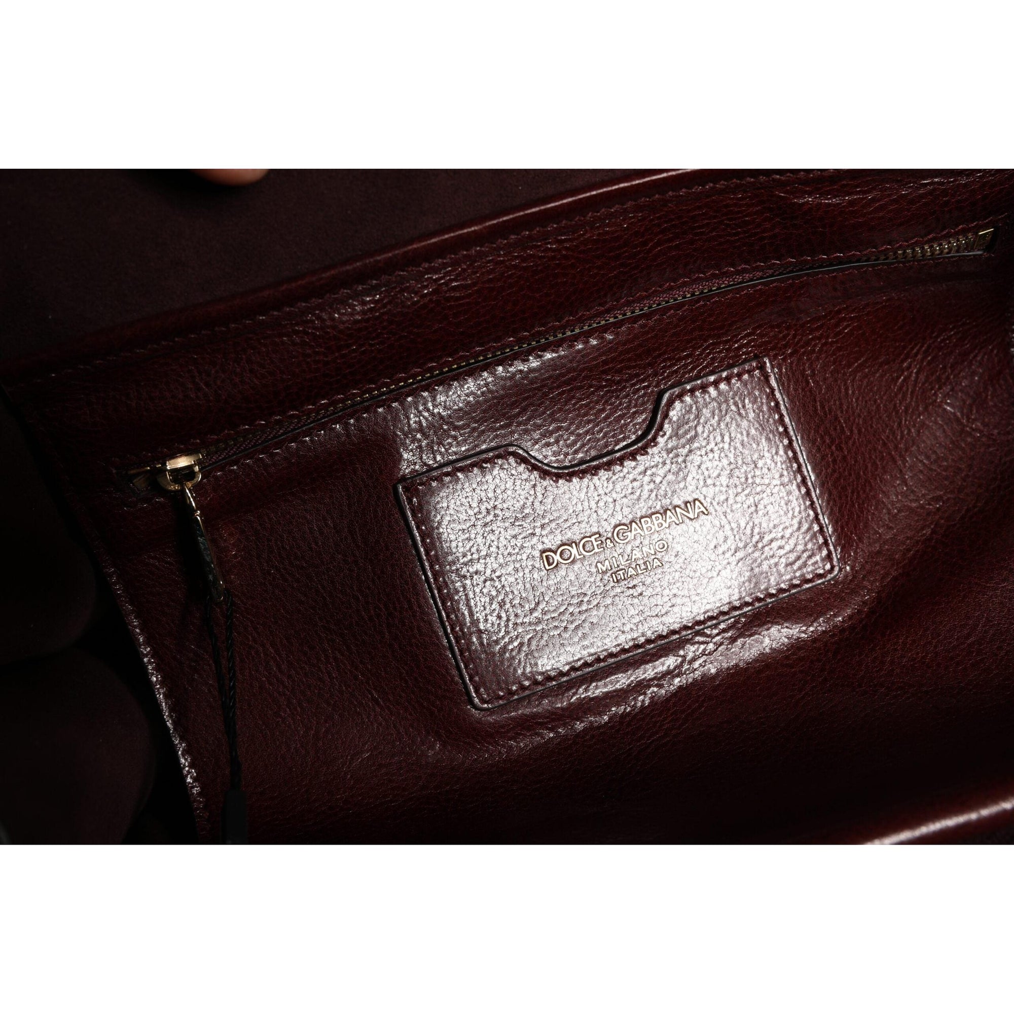 Dolce &amp; Gabbana Brown Leopard Leather Shoulder Strap Tote Bag