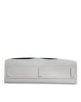 Dolce & Gabbana White Logo Print DG Daily Calfskin Shopping Tote Bag