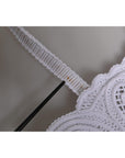 Dolce & Gabbana White Cordonetto Lace Beatrice Tote Shopping Bag