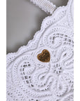 Dolce & Gabbana White Cordonetto Lace Beatrice Tote Shopping Bag