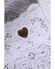 Dolce & Gabbana White Cordonetto Lace Beatrice Tote Shopping Bag