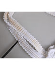 Dolce & Gabbana White Cordonetto Lace Beatrice Tote Shopping Bag