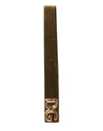 Dolce & Gabbana Gold Tone Brass Logo Branded Tie Clip Bar