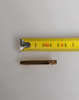 Dolce & Gabbana Gold Tone Brass Logo Branded Tie Clip Bar