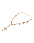 Dolce & Gabbana Gold Tone Chain Brass Beaded Statement Sicily Necklace