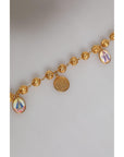 Dolce & Gabbana Gold Tone Chain Brass Beaded Statement Sicily Necklace