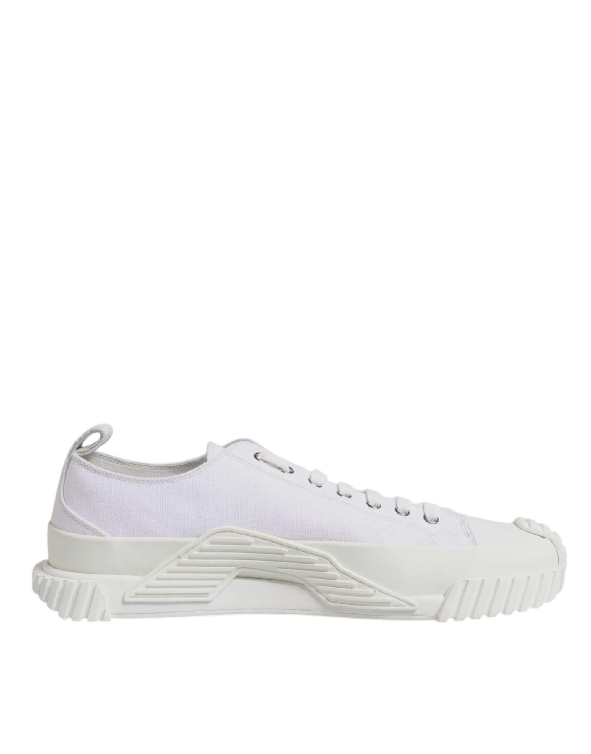 Dolce &amp; Gabbana White Leather Low Top NS1 Sneakers Shoes