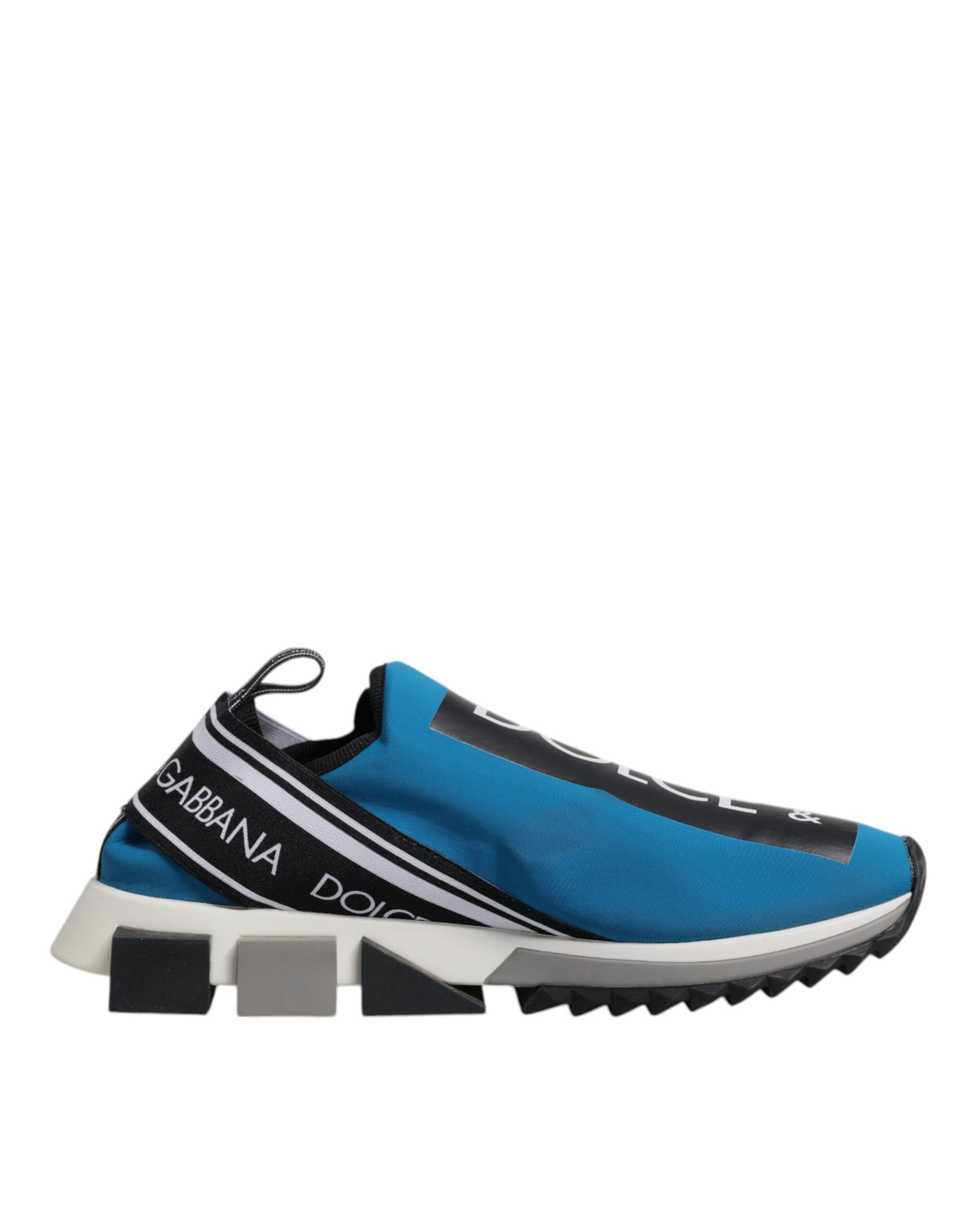 Dolce &amp; Gabbana Blue Logo Low Top Sorrento Men Sneakers Shoes