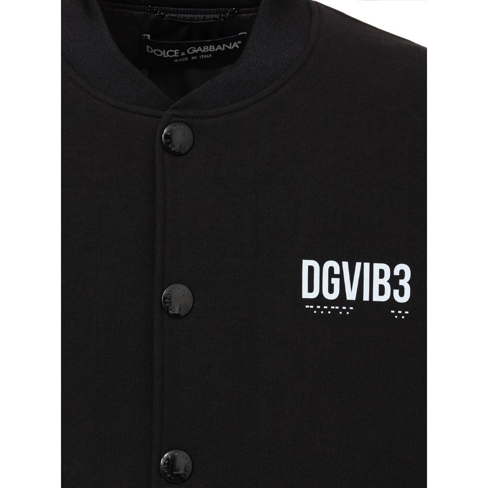 Dolce & Gabbana Black Viscose Jacket