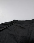 Dolce & Gabbana Dark Gray Silk V-neck Short Sleeves T-shirt