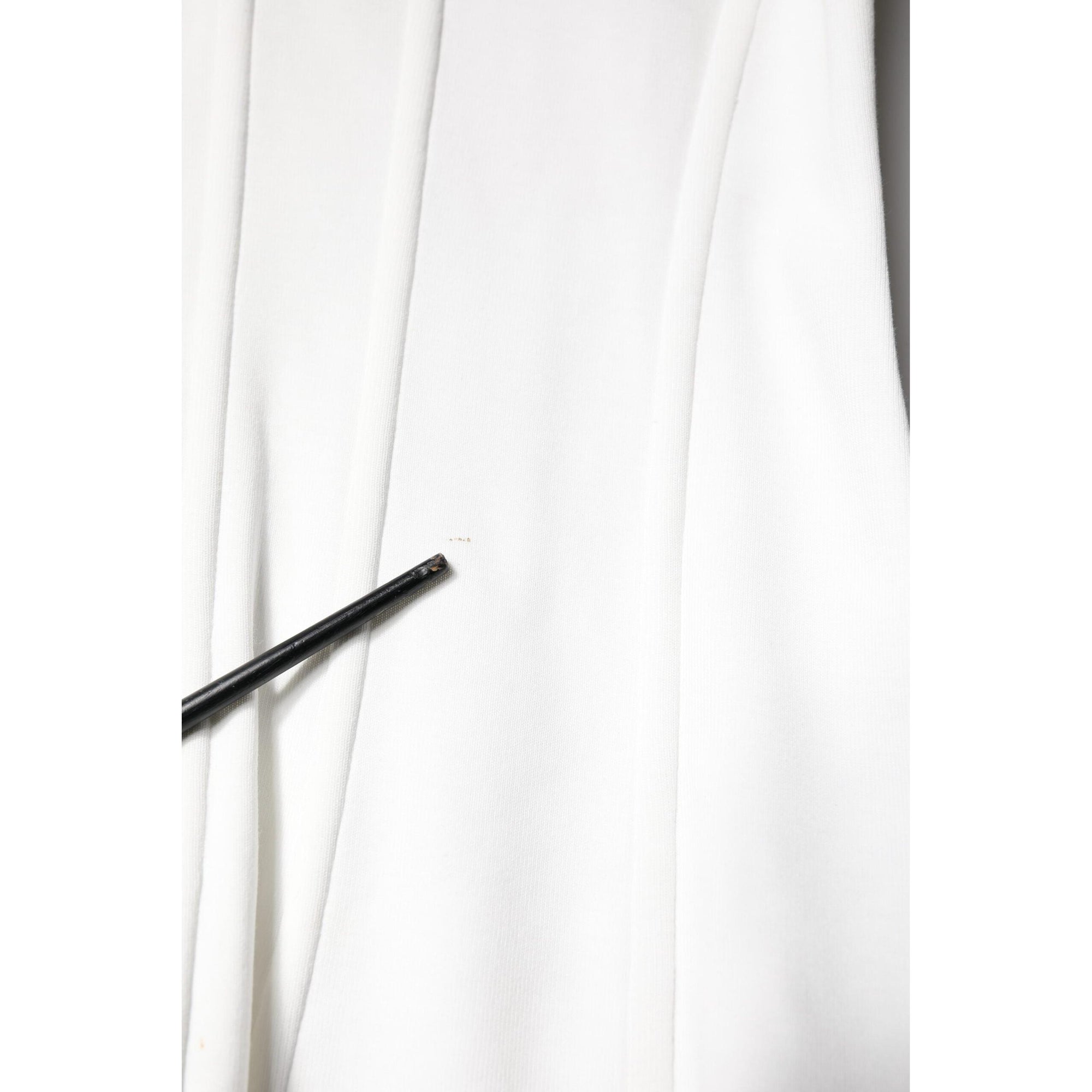 Dolce &amp; Gabbana White Cotton Blend 3/4 Sleeves Blouse Top