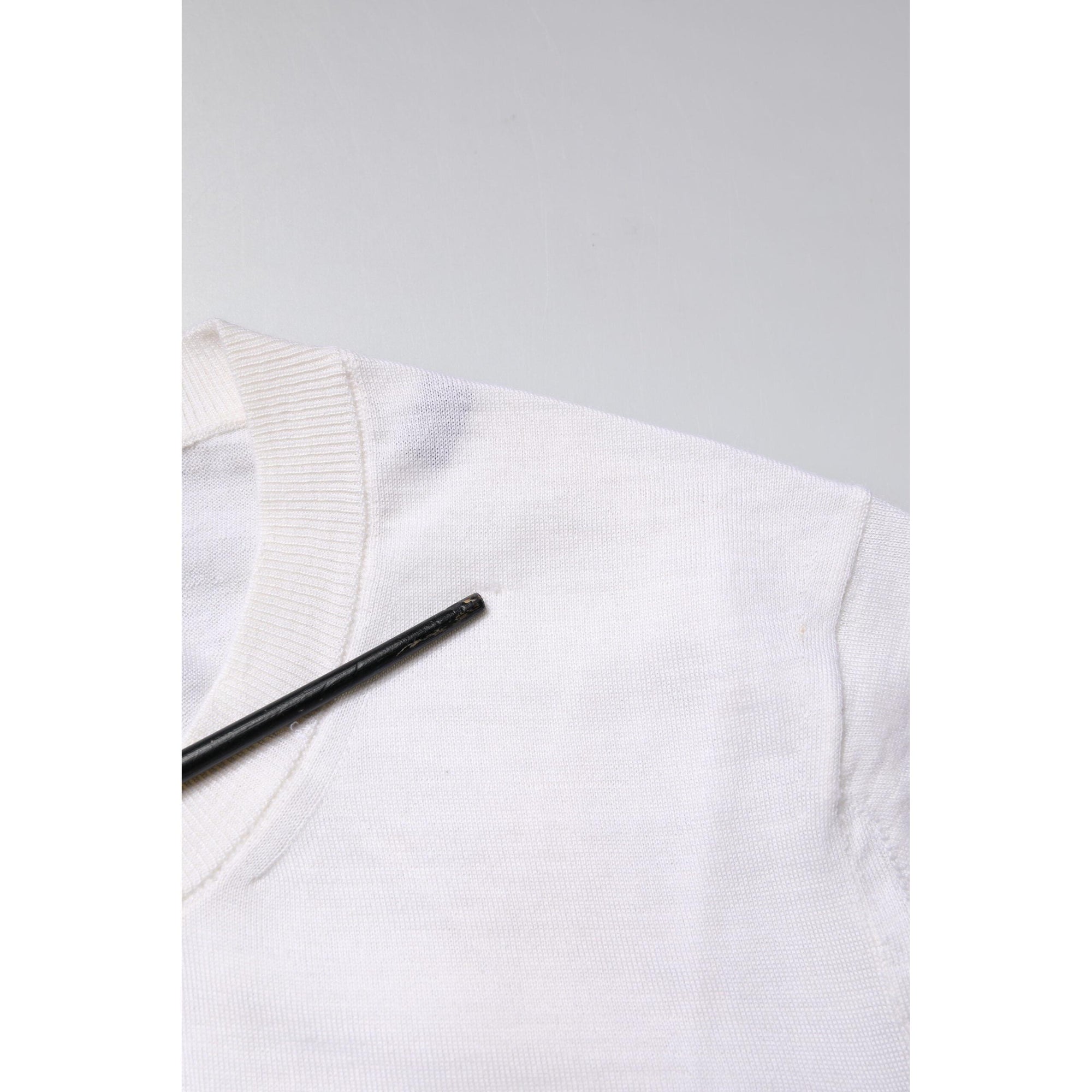 Dolce &amp; Gabbana Cream Cashmere Knit Cropped Cardigan Sweater