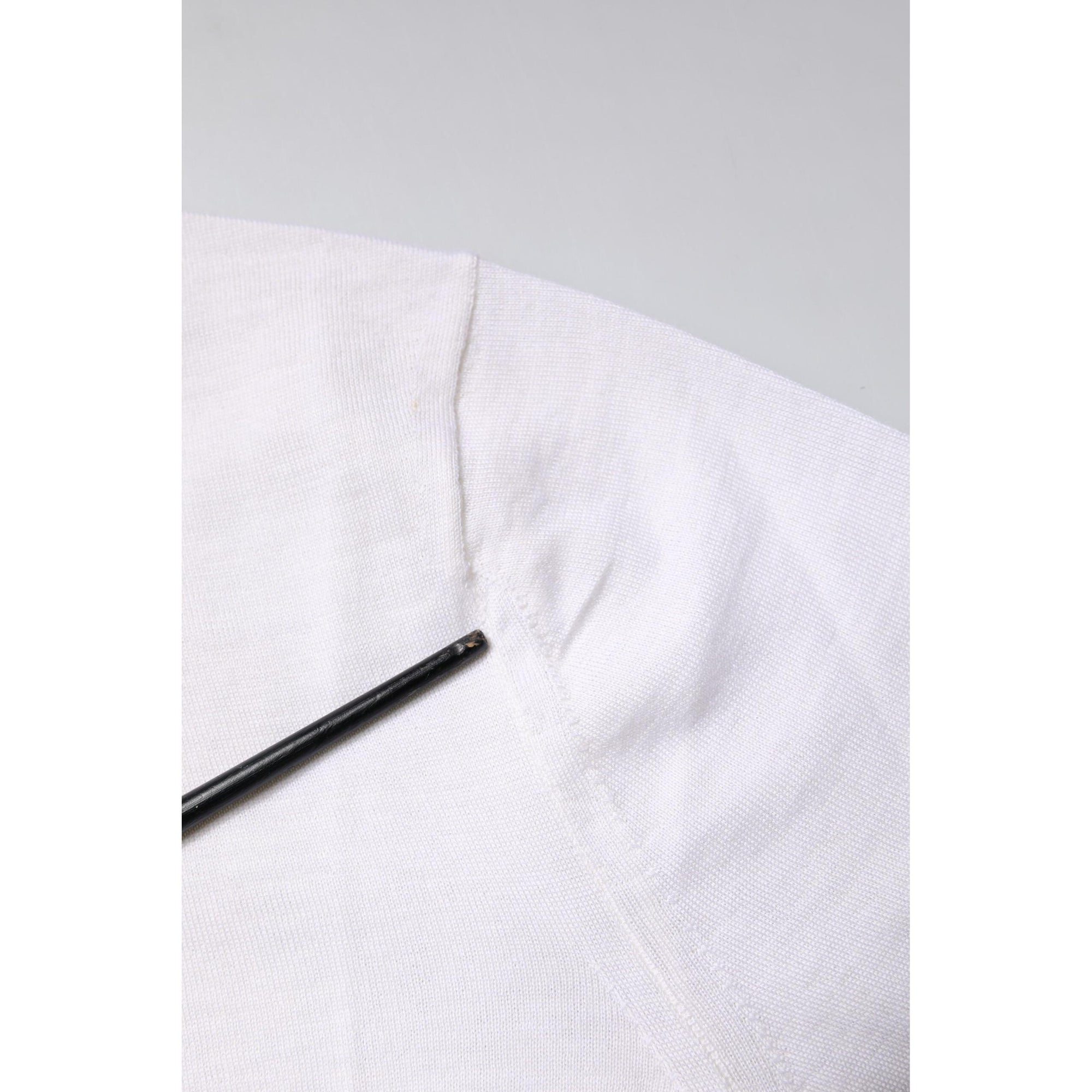 Dolce &amp; Gabbana Cream Cashmere Knit Cropped Cardigan Sweater
