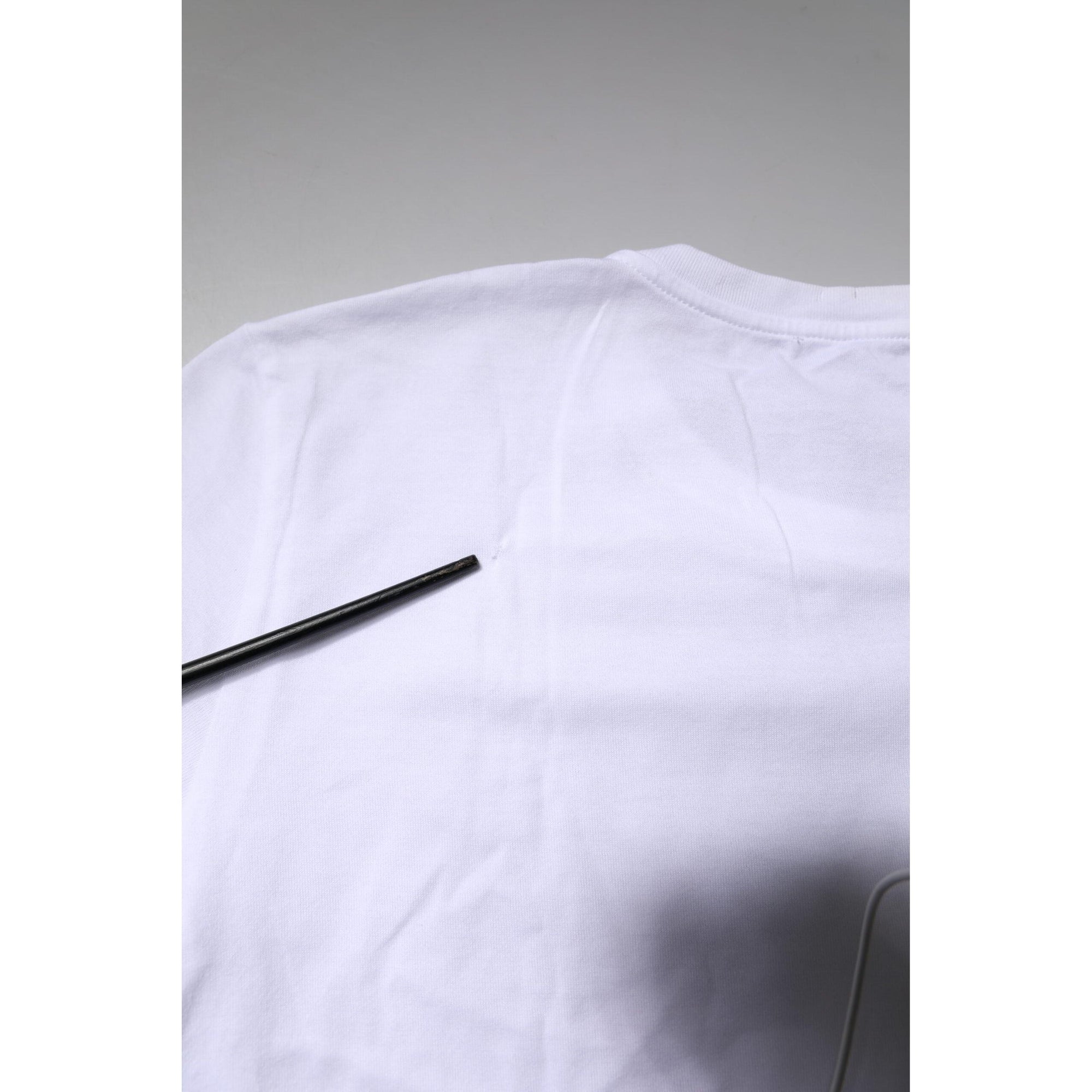 Dolce &amp; Gabbana White Short Sleeves Round Neck Top T-shirt
