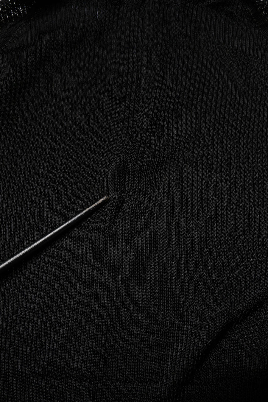 Dolce & Gabbana Black Knit Long Sleeves Turtleneck Slim Top