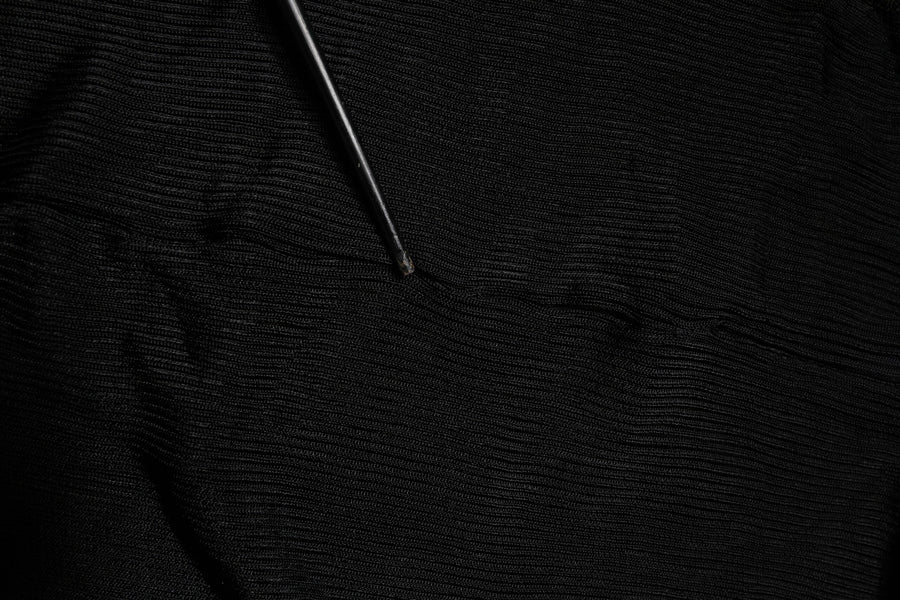 Dolce & Gabbana Black Knit Long Sleeves Turtleneck Slim Top