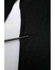 Dolce & Gabbana Black Knit Long Sleeves Turtleneck Slim Top
