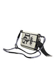 Dolce & Gabbana White Leather SICILY DG Crown Purse Cross Body Bag