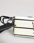 Dolce & Gabbana White Leather SICILY DG Crown Purse Cross Body Bag