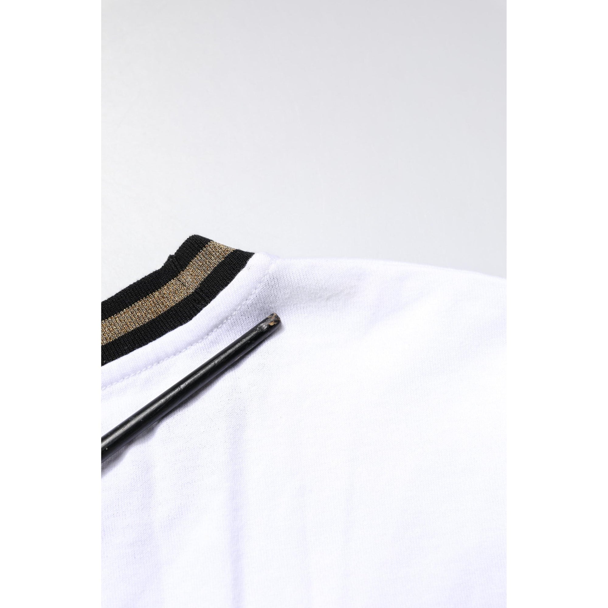 Dolce &amp; Gabbana White Graphic Print Cotton Crew Neck T-shirt