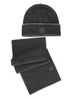 Hugo Boss Black Wool Men Scarf