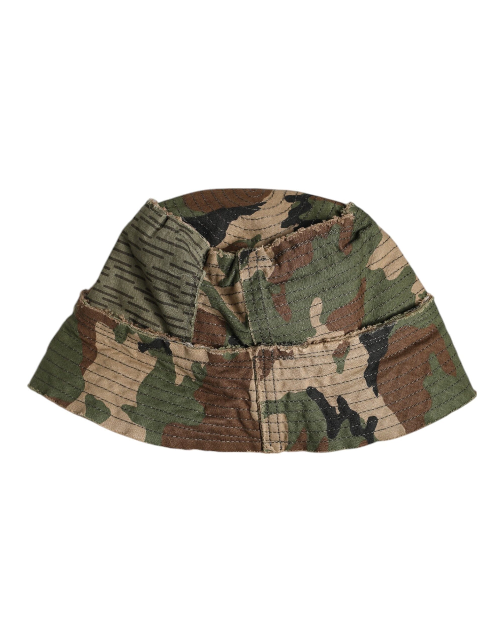 Dolce &amp; Gabbana Multicolor Leopard Embellish Wide Brim Bucket Hat