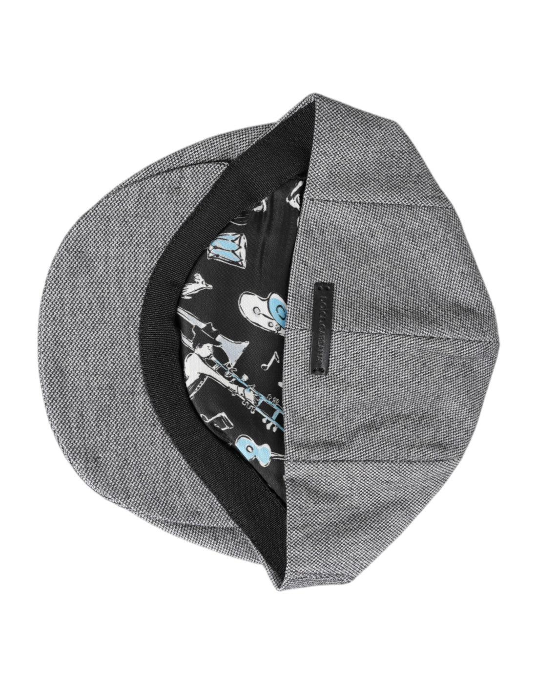 Dolce & Gabbana Gray Cotton Newsboy Capello Cabbie Hat