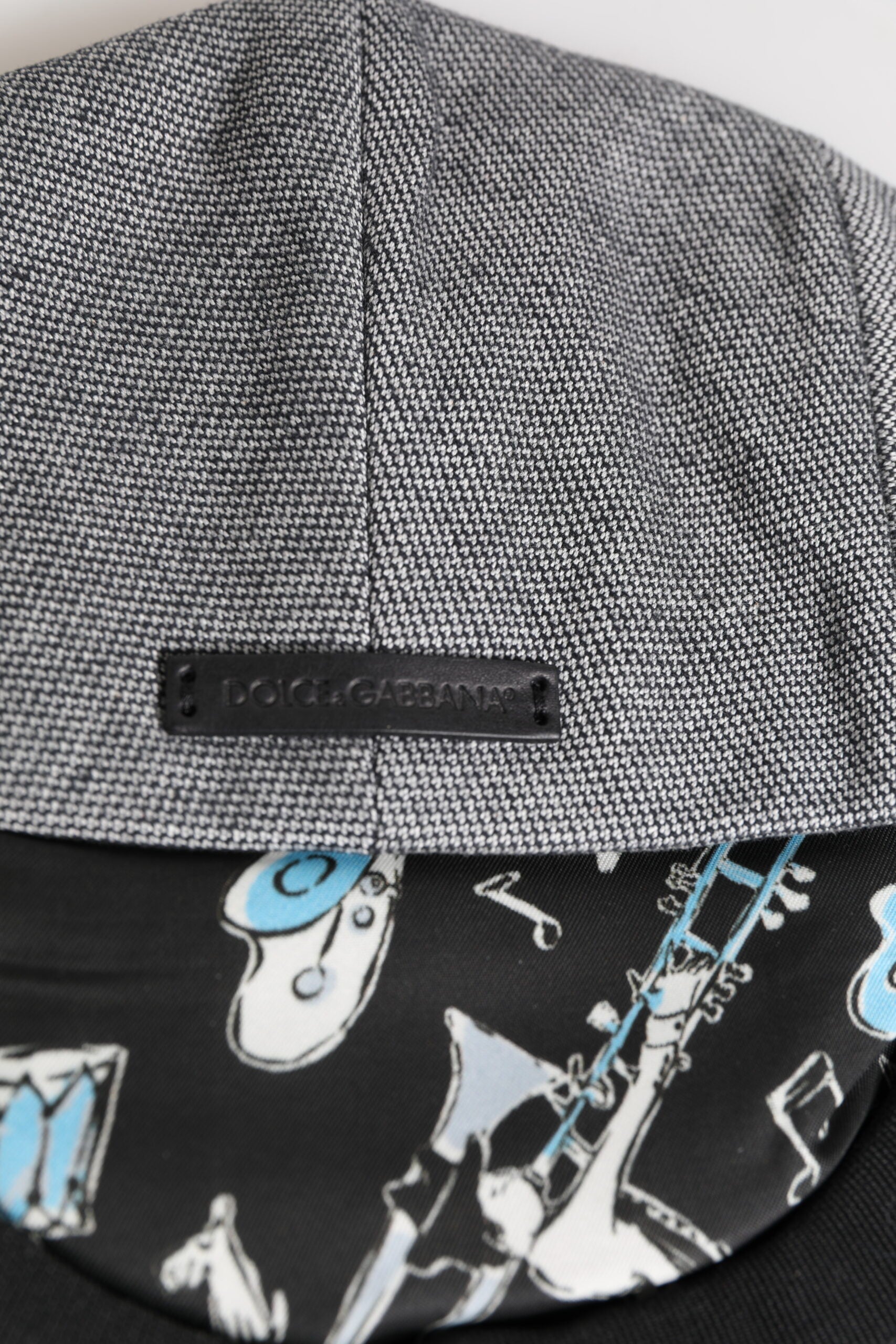 Dolce &amp; Gabbana Gray Cotton Newsboy Capello Cabbie Hat