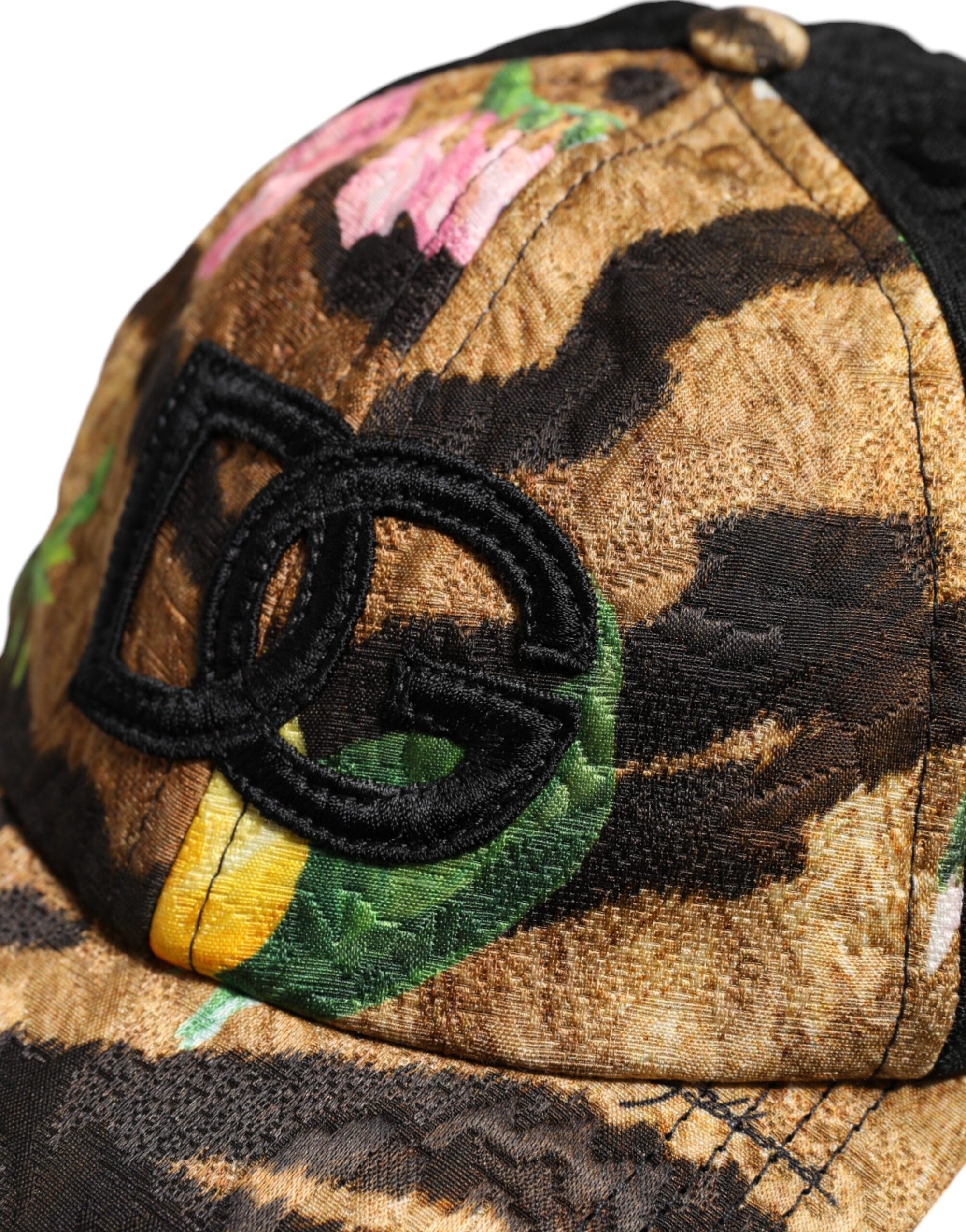 Dolce &amp; Gabbana Multicolor DG Logo Patch 6 Panels Baseball Cap