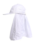 Dolce & Gabbana White Cotton DG Logo Plaque Baseball Balaclava Cap