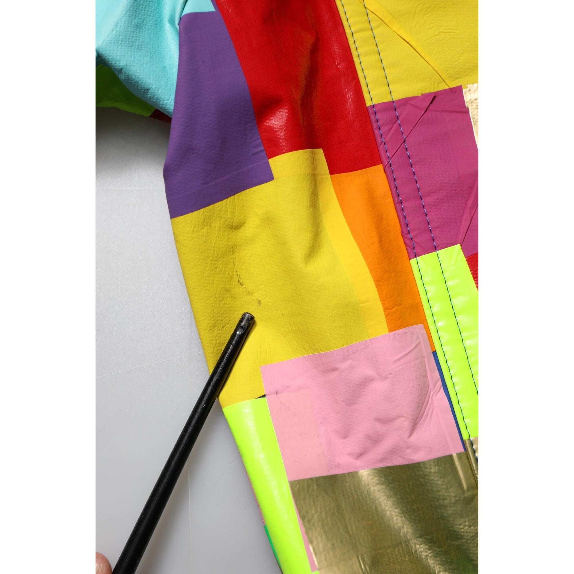 Dolce &amp; Gabbana Multicolor Cotton Full Zip Men Biker Jacket