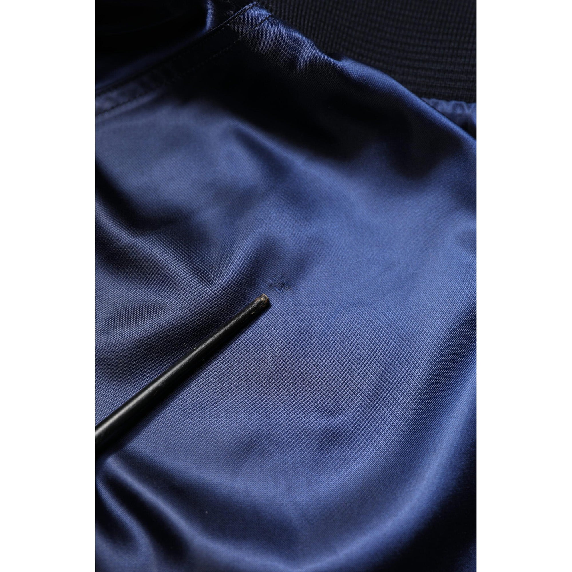 Dolce &amp; Gabbana Blue Nylon DG Crown Full Zip Bomber Jacket