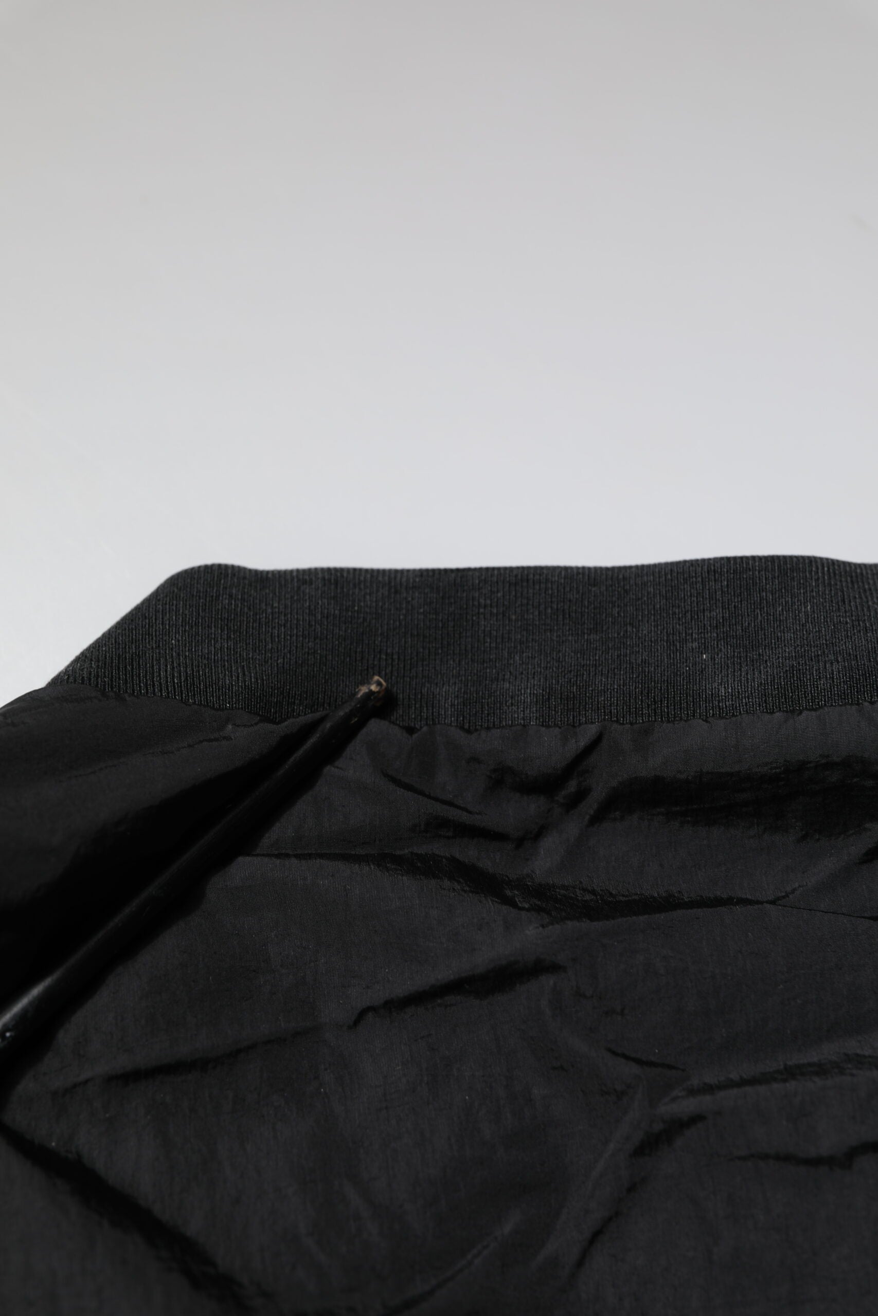 Dolce &amp; Gabbana Black Nylon Logo Full Zip Bomber Jacket